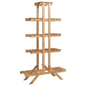 NNEVL Plant Stand 83x25x142 cm Firwood