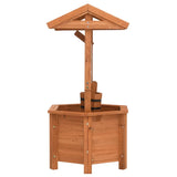 NNEVL Garden Wishing Well Planter 40x40x84 cm Firwood