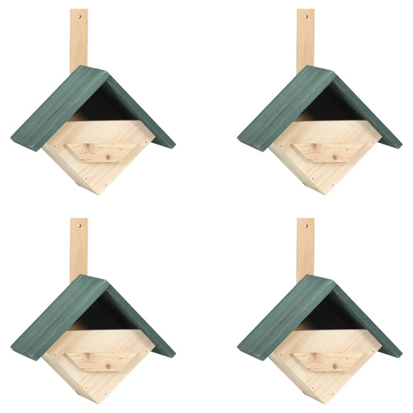 NNEVL Bird Houses 4 pcs 24x16x30 cm Firwood