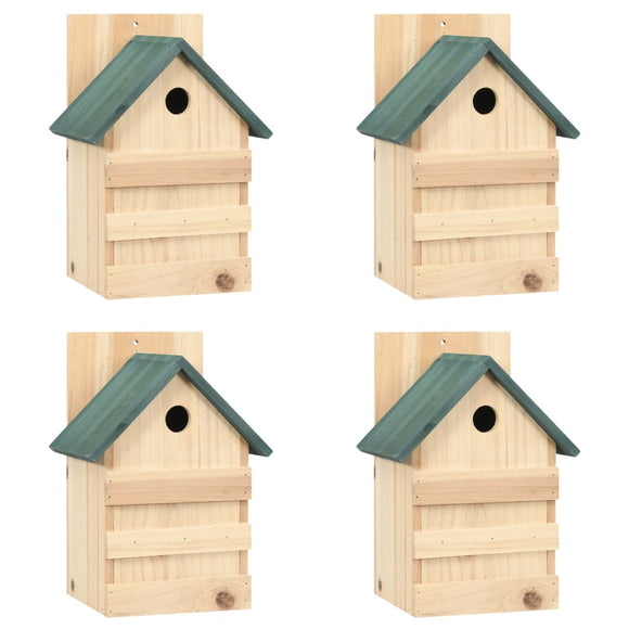 NNEVL Bird Houses 4 pcs 23x19x33 cm Firwood
