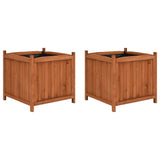 NNEVL Raised Beds 2 pcs 50x50x50 cm Firwood