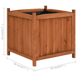 NNEVL Raised Beds 2 pcs 50x50x50 cm Firwood