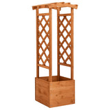 NNEVL Trellis Planter with Arch 49x39x130 cm Firwood