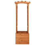NNEVL Trellis Planter with Arch 49x39x130 cm Firwood