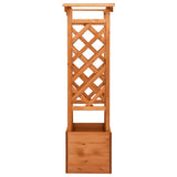 NNEVL Trellis Planter with Arch 49x39x130 cm Firwood