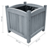NNEVL Garden Raised Beds 2 pcs 30x30x30 cm Solid Firwood
