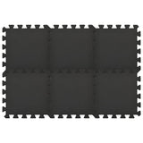 NNEVL Floor Mats 54 pcs 4.86㎡ EVA Foam Black