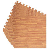 NNEVL Floor Mats 6 pcs Wood Grain 2.16 ㎡ EVA Foam