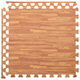 NNEVL Floor Mats 6 pcs Wood Grain 2.16 ㎡ EVA Foam
