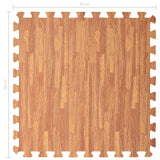 NNEVL Floor Mats 6 pcs Wood Grain 2.16 ㎡ EVA Foam