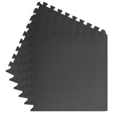 NNEVL Floor Mats 6 pcs 2.16 ㎡ EVA Foam Black