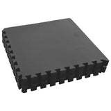 NNEVL Floor Mats 12 pcs 4.32 ㎡ EVA Foam Black