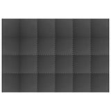 NNEVL Floor Mats 24 pcs 8.64 ㎡ EVA Foam Black