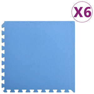 NNEVL Floor Mats 6 pcs 2.16 ㎡ EVA Foam Blue