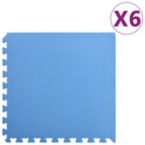 NNEVL Floor Mats 6 pcs 2.16 ㎡ EVA Foam Blue
