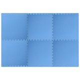 NNEVL Floor Mats 6 pcs 2.16 ㎡ EVA Foam Blue