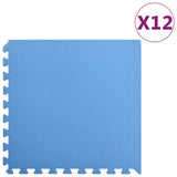 NNEVL Floor Mats 12 pcs 4.32 ㎡ EVA Foam Blue