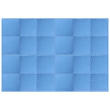NNEVL Floor Mats 24 pcs 8.64 ㎡ EVA Foam Blue