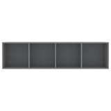 NNEVL Book Cabinet/TV Cabinet Grey 143x30x36 cm