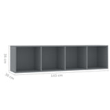 NNEVL Book Cabinet/TV Cabinet Grey 143x30x36 cm