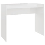 NNEVL Desk High Gloss White 90x40x72 cm Engineered Wood