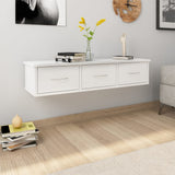 NNEVL Wall-mounted Drawer Shelf High Gloss White 88x26x18.5 cm Engineered Wood