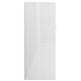 NNEVL Sideboard High Gloss White 88x30x70 cm Engineered Wood