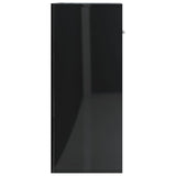 NNEVL Sideboard High Gloss Black 60x30x75 cm Engineered Wood