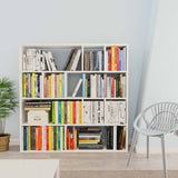 NNEVL Room Divider/Book Cabinet White 110x24x110 cm Engineered Wood