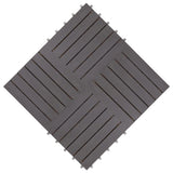 NNEVL Decking Tiles 20 pcs Grey Wash 30x30 cm Solid Acacia Wood