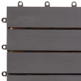 NNEVL Decking Tiles 20 pcs Grey Wash 30x30 cm Solid Acacia Wood