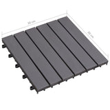 NNEVL Decking Tiles 20 pcs Grey Wash 30x30 cm Solid Acacia Wood