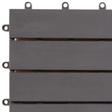 NNEVL Decking Tiles 30 pcs Grey Wash 30x30 cm Solid Acacia Wood