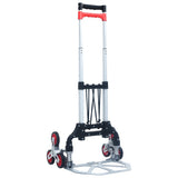 NNEVL Foldable Stair Transport Trolley 70 kg Aluminium Silver