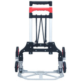 NNEVL Foldable Stair Transport Trolley 70 kg Aluminium Silver
