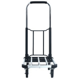 NNEVL Foldable Transport Trolley 150 kg Aluminium Silver