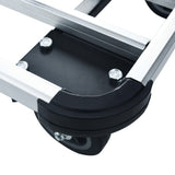 NNEVL Foldable Transport Trolley 150 kg Aluminium Silver