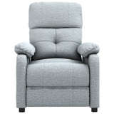 NNEVL Recliner Chair Light Grey Fabric