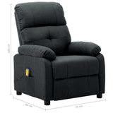NNEVL Massage Recliner Chair Dark Grey Fabric