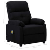 NNEVL Massage Recliner Chair Black Fabric