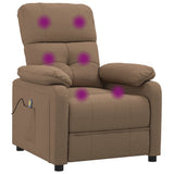 NNEVL Massage Chair Brown Fabric