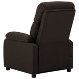 NNEVL Massage Recliner Chair Dark Brown Fabric