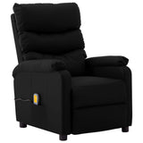 NNEVL Massage Reclining Chair Black Faux Leather