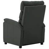 NNEVL Massage Reclining Chair Grey Faux Leather