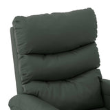 NNEVL Massage Reclining Chair Grey Faux Leather