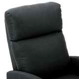 NNEVL Massage Reclining Chair Dark Grey Fabric