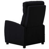 NNEVL Massage Reclining Chair Black Fabric