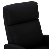 NNEVL Massage Reclining Chair Black Fabric