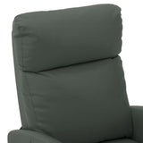 NNEVL Massage Reclining Chair Grey Faux Leather