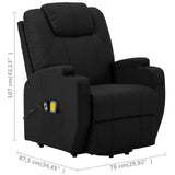 NNEVL Massage Stand-up Chair Black Faux Leather